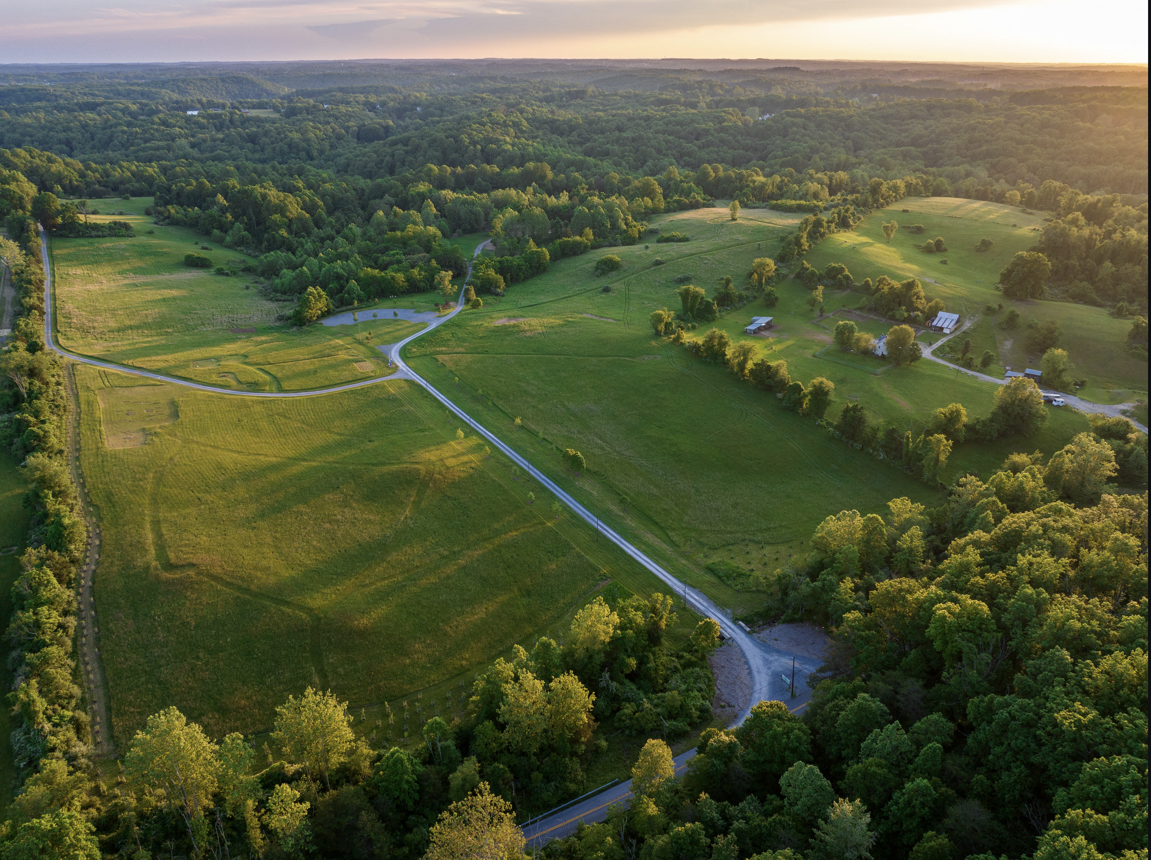 Aerial view of Serenity Ridge property